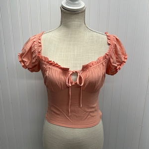 Love‎ Tree coral crop top